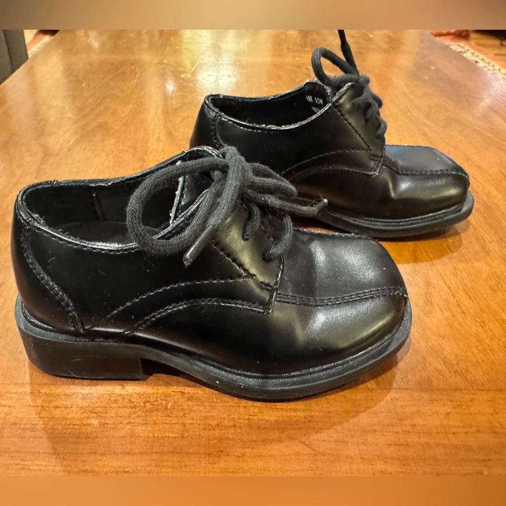 Deer Stags Gabe 6.5 Toddler Boy Dress Shoes Black